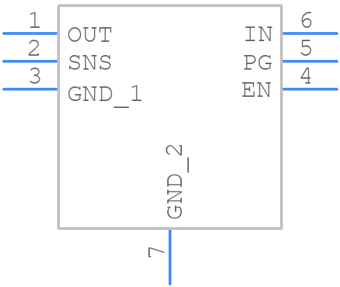 NCP189CMTW330TAG - onsemi - PCB symbol