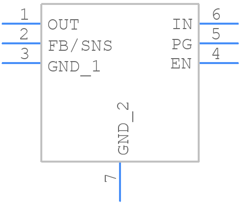 NCP189CMTW180TAG - onsemi - PCB symbol