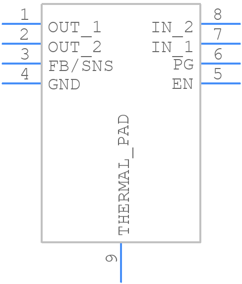 NCP59801CML330TCG - onsemi - PCB symbol