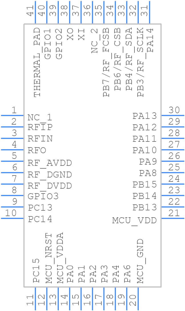 CMT2380F64-EQR - Hope Microelectronics - PCB symbol