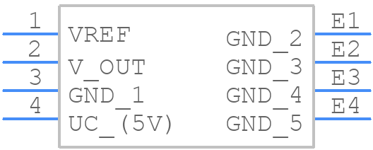 HC5FW 900-S - LEM - PCB symbol