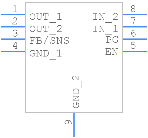 NCP59801CML180TCG - onsemi - PCB symbol