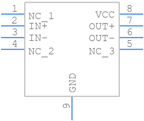 DS10BR150TSDX/NOPB - Texas Instruments - PCB symbol