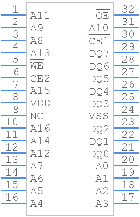 FM28V100-TGTR - Infineon - PCB symbol