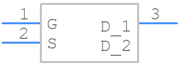 DMN62D1LFDQ - Diodes Incorporated - PCB symbol