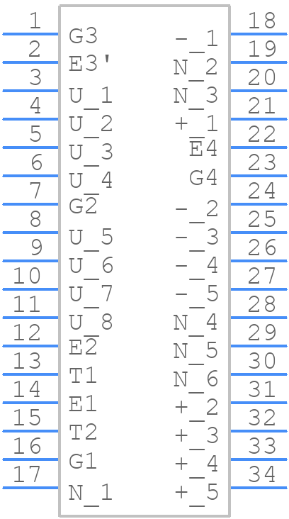 F3L100R07W2E3_B11 - Infineon - PCB symbol
