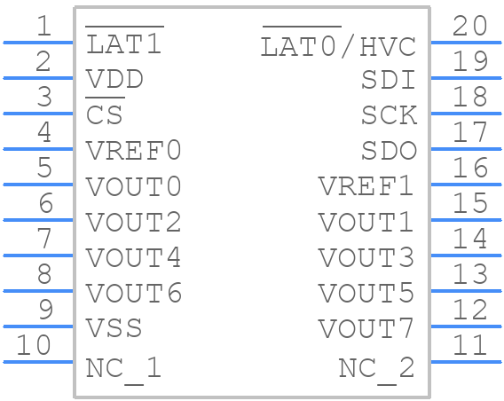 MCP48FVB08-20E/ST - Microchip - PCB symbol