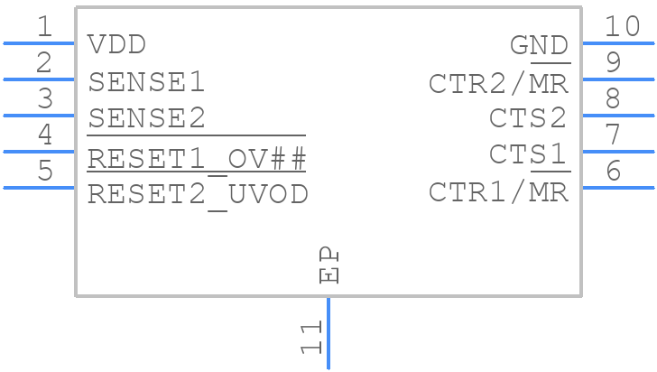 TPS37B010122DSKR - Texas Instruments - PCB symbol