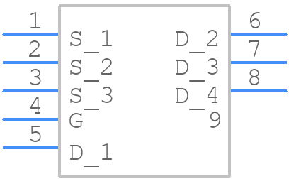 CSD17555Q5A - Texas Instruments - PCB symbol