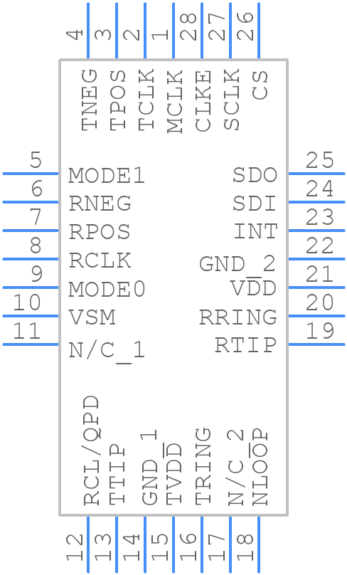 DS2149QN+ - Analog Devices - PCB symbol