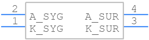A694B/SURSYG/S530-A3 - Everlight - PCB symbol