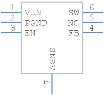 FAN2001 - onsemi - PCB symbol