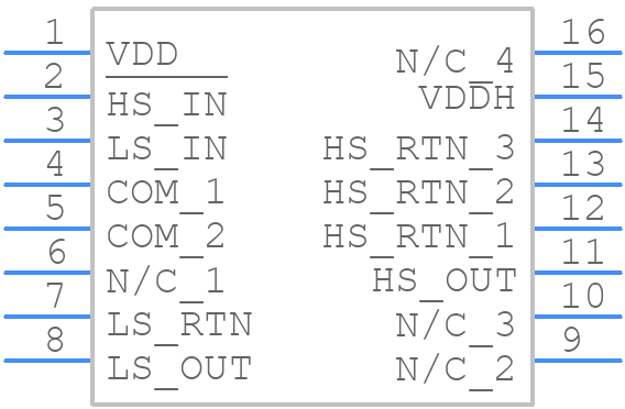 INT100S - Power Integrations - PCB symbol