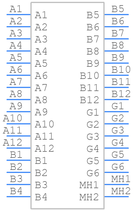 MUSBRM1C1M0 - Amphenol - PCB symbol