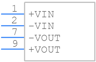 TRV 2-1210M - Traco Power - PCB symbol