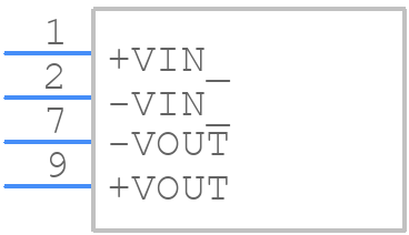 TRV 2-1212M - Traco Power - PCB symbol