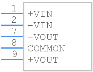 TRV 2-1222M - Traco Power - PCB symbol