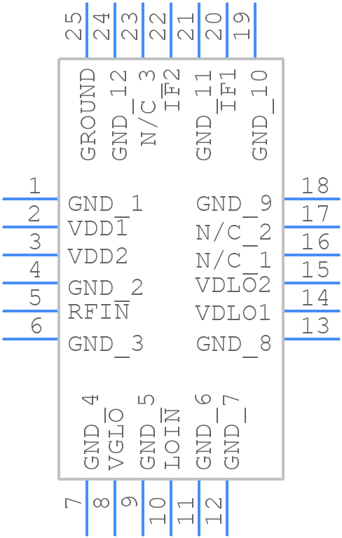HMC1065LP4ETR - Analog Devices - PCB symbol