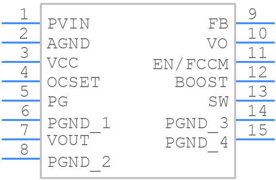 TDM3885XUMA1 - Infineon - PCB symbol