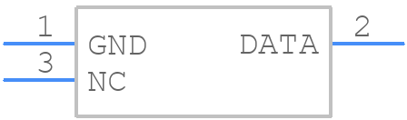 DS2502-E64+ - Analog Devices - PCB symbol