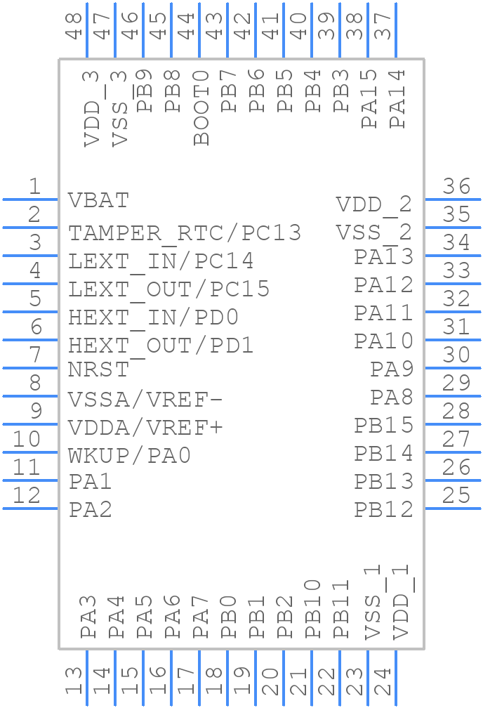 AT32F403ACGT7 - Artery - PCB symbol