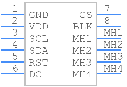 AFL240320A0-2.0INTM-ANO - Orient Display - PCB symbol