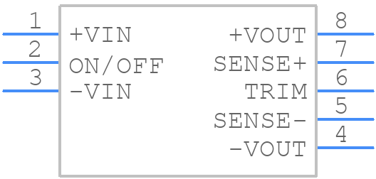 V48SC12007NRFA - Delta Electronics - PCB symbol