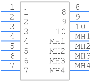 MSSA2450G04 - TE Connectivity - PCB symbol