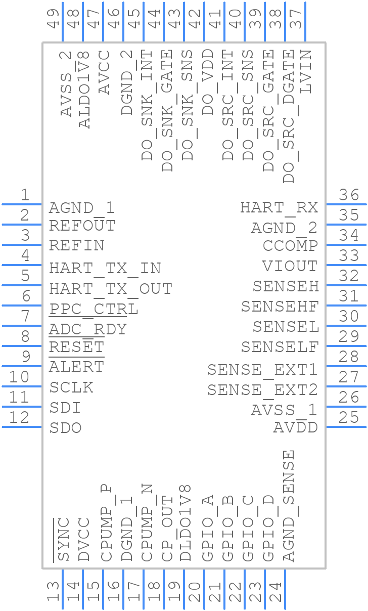 AD74115HBCPZ-RL7 - Analog Devices - PCB symbol