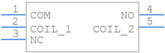 J107F1CS2012VDC.45 - CIT Relay & Switch - PCB symbol