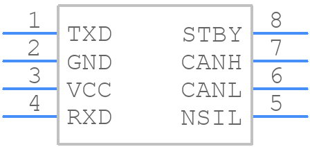 ATA6562-GAQW1 - Microchip - PCB symbol