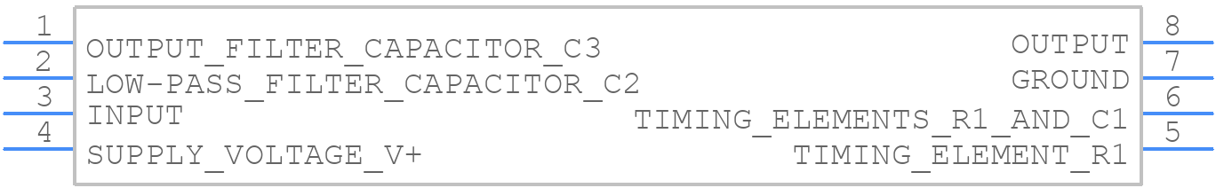 NE567 - Texas Instruments - PCB symbol