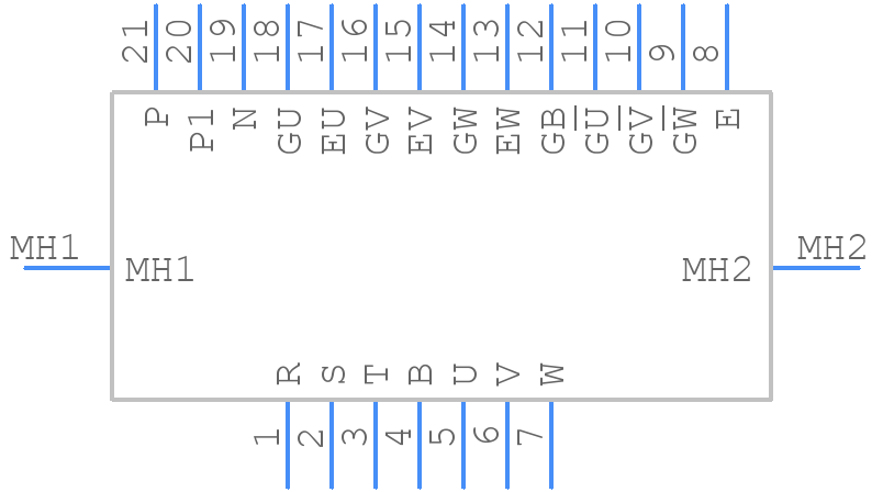 CM50MD1-12H - Mitsubishi - PCB symbol