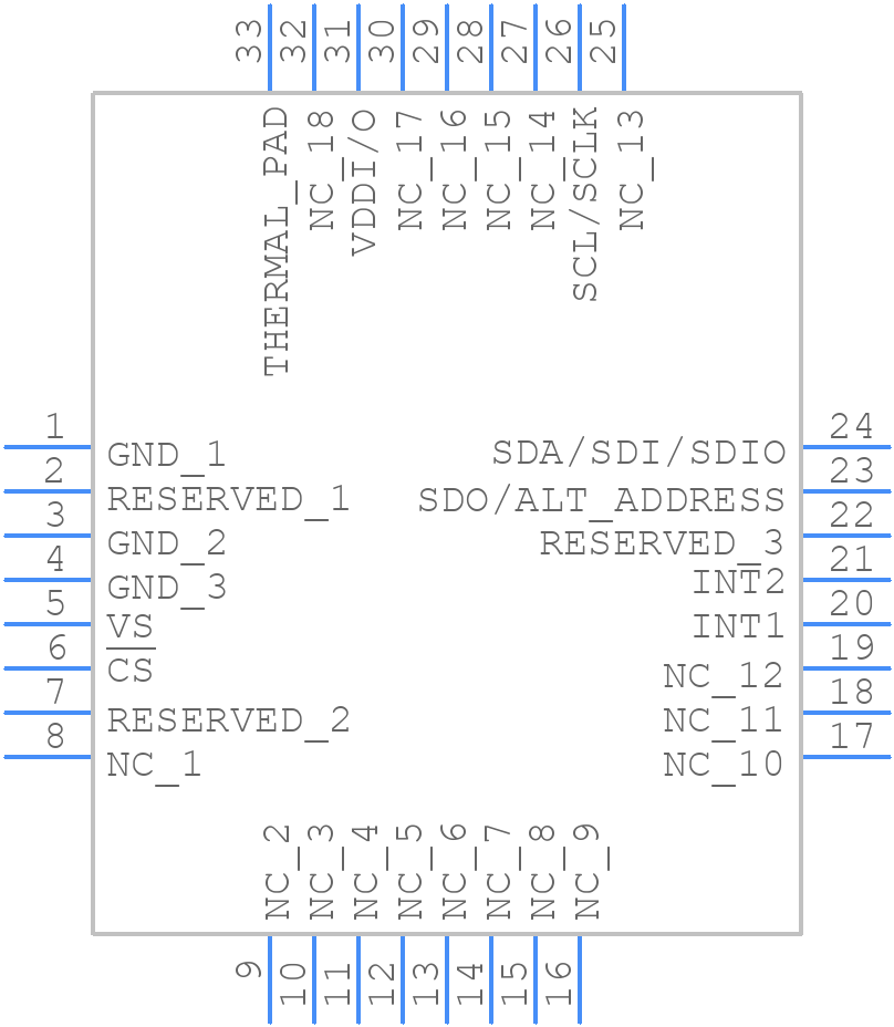 ADXL314WBCPZ-RL - Analog Devices - PCB symbol