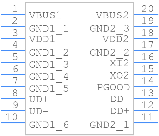 ADUM4166BRIZ - Analog Devices - PCB symbol