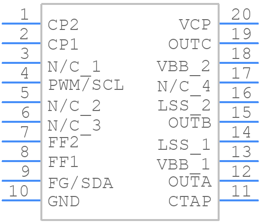 A89303KLPTR-T - Allegro Microsystems - PCB symbol