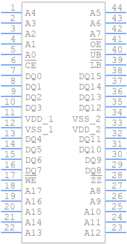 FM22L16-55-TG - Infineon - PCB symbol