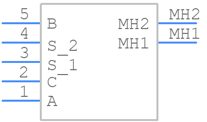 E33-VT612-M01T - ELMA - PCB symbol