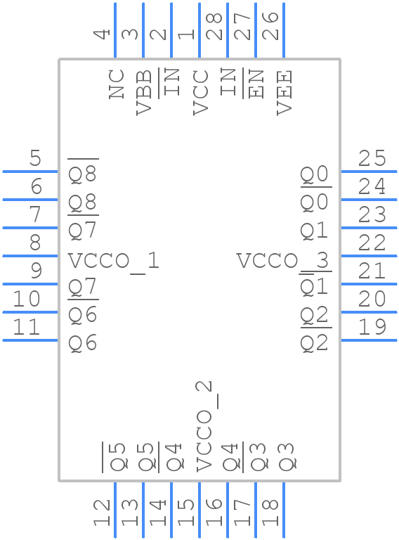 MC100E111FNR2G - onsemi - PCB symbol