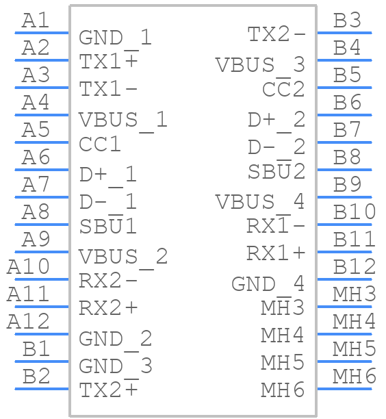 12401832E402A - Amphenol - PCB symbol