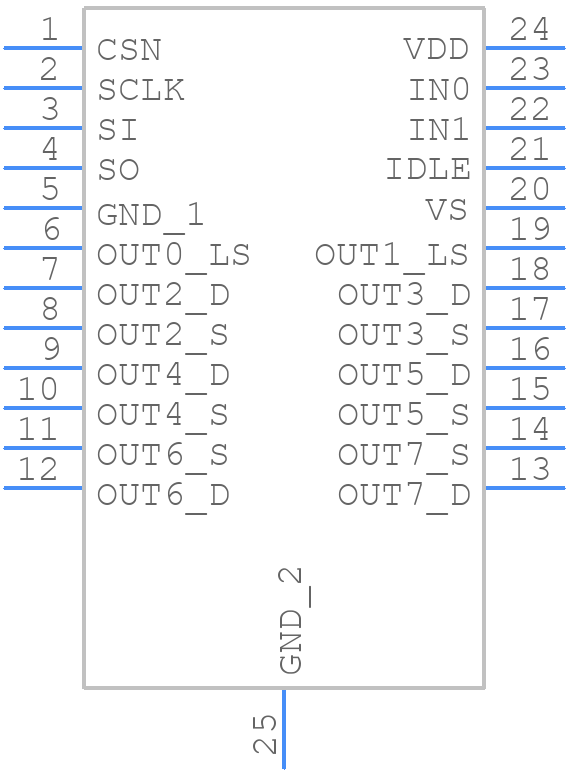 TLE75602-EMD - Infineon - PCB symbol