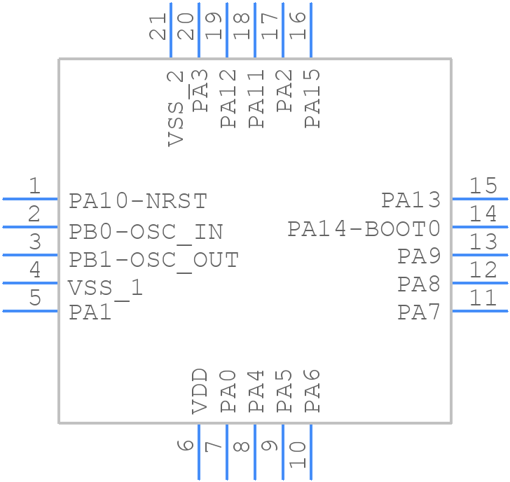 MM32F0020 - MindMotion Microelectronics - PCB symbol