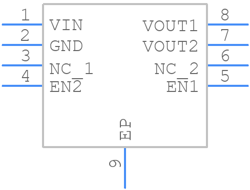 MIC5356-S4YMME - Microchip - PCB symbol