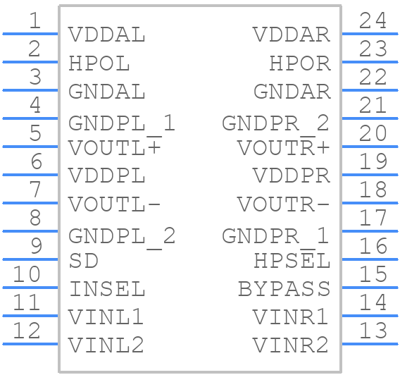 LM4663MT/NOPB - Texas Instruments - PCB symbol