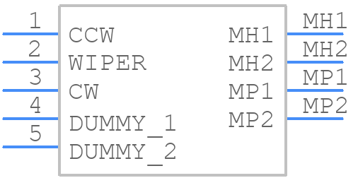 RK14J11R000J - ALPS Electric - PCB symbol