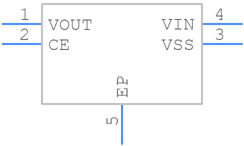 XC6705A551GR-G - Torex - PCB symbol
