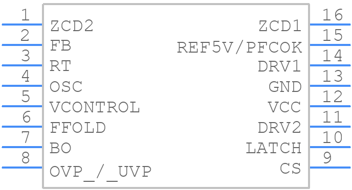 NCP1632ADR2G - onsemi - PCB symbol