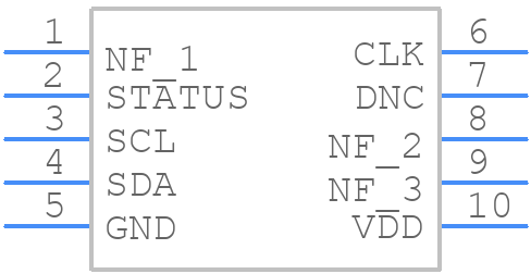 SIT5721AI-KW333-T-10.000000F - SiTime - PCB symbol