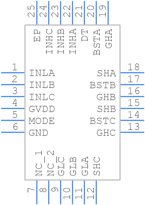 DRV8300DRGE - Texas Instruments - PCB symbol