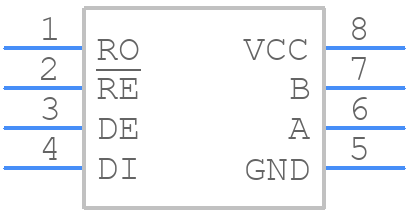 LTC2850MPS8#TRPBF - Analog Devices - PCB symbol